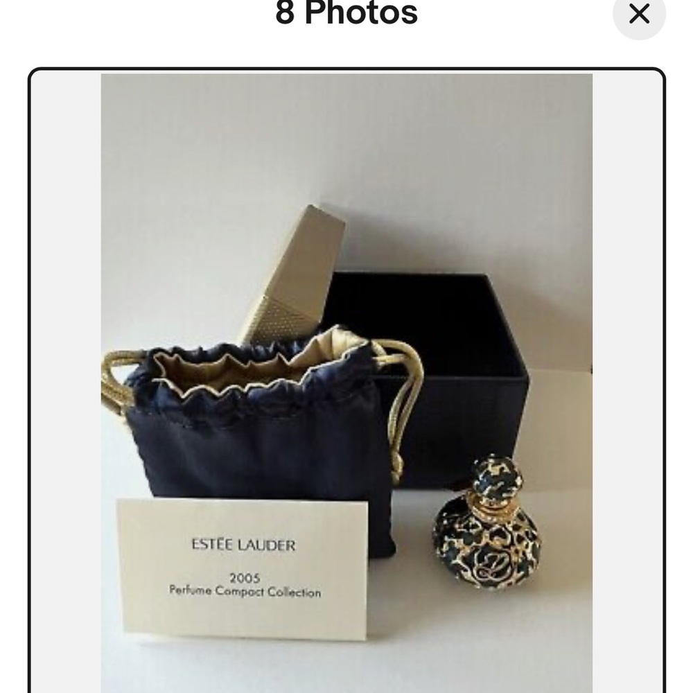 Este Lauder Solid Perfume Compact White Linen Bej… - image 1